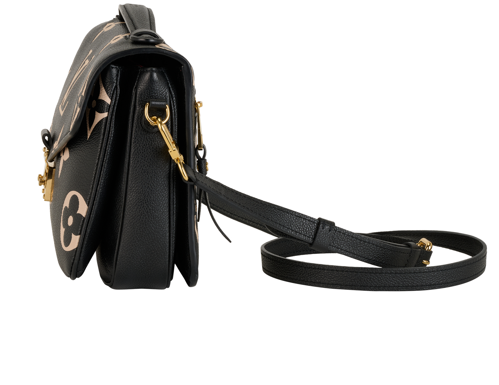 Pochette Metis, &pound;1,500, Handbags, Black, Leather, Bottom view